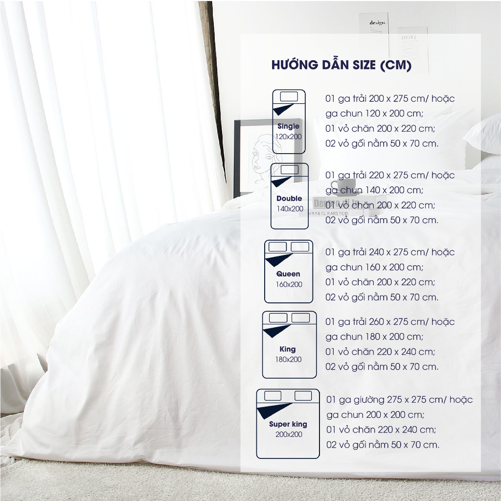 Ảnh Ga giường Changmi Bedding 100% Cotton Sateen trắng trơn 400 sợi. Tiêu chuẩn khách sạn 4