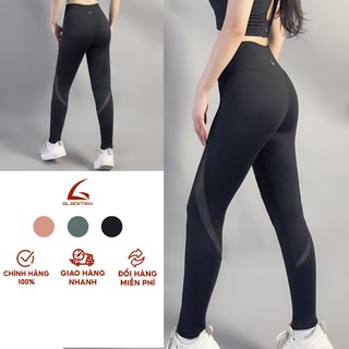 Quần thể thao Legging nâng mông cạp cao tôn dáng, chất thun co giãn 4 chiều GLADIMAX GS92