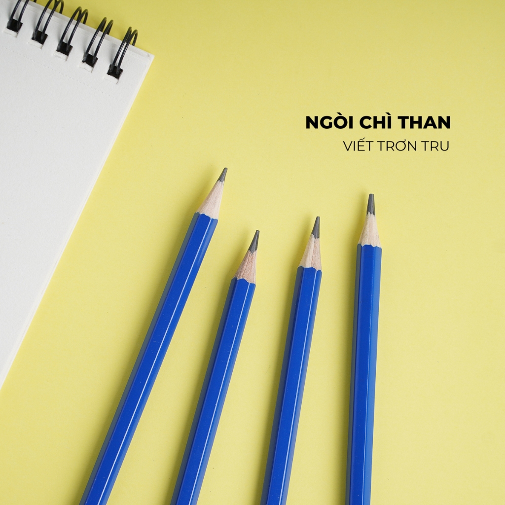 Hộp 12 Chiếc Bút Chì Gỗ Có Tẩy 2B CLASSMATE Nét Bút Mịn, Thiết Kế Đơn Giản , Dùng Để Luyện Chữ Cho Học Sinh CL-PC404