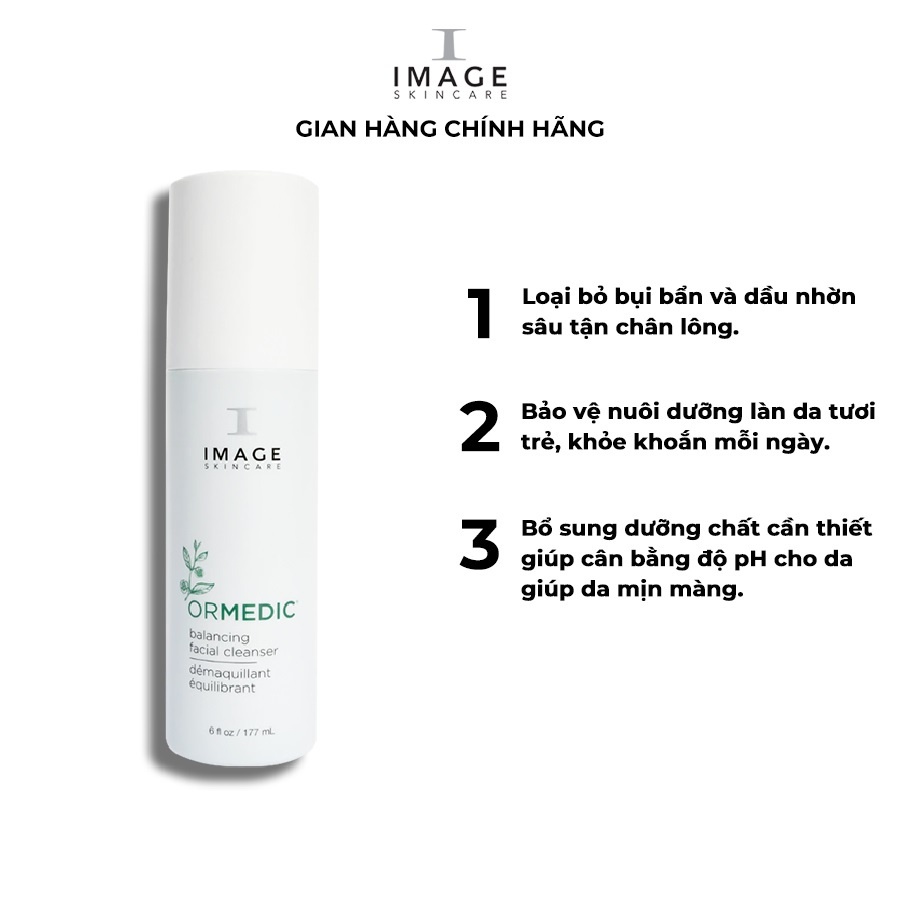 Ảnh Sữa rửa mặt làm dịu da Image Skincare Ormedic Balancing Facial Cleanser 177ml 2