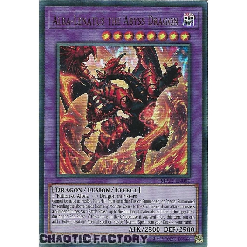 Thẻ bài YUGIOH - Alba-Lenatus the Abyss Dragon - MP23-EN080 - Ultra ...