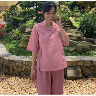 Trụ 5Nút Nơ An Yên Nữ # Đồ Lam Đi Chùa