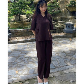 Trụ 5Nút Nơ An Yên Nữ # Đồ Lam Đi Chùa