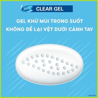 [ NK Mỹ ] Lăn Khử Mùi Nữ Secret Gel Không Mùi Giúp Giảm Tiết Mồ Hôi  - Diệt Khuẩn Khử Mồ Hôi Nách Tức Thì Bảo Vệ Da 73G