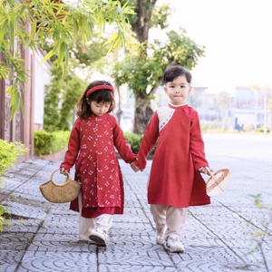 áo dài cách tân dành cho bé trai