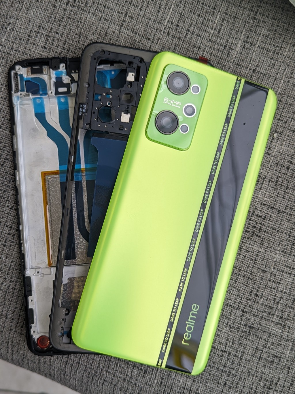 Bộ vỏ , sườn ,Nắp lưng zin cho Realme GT Neo 2 bộ vỏ zin cho realme gt neo2 ( không bao gồm phím nguồn, âm lượng)