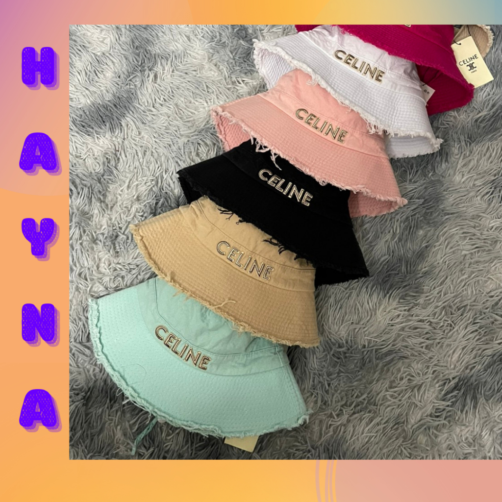 Mũ bo tua vành nhỏ rách có dây Celi.ne màu siêu xinh M198 | Shopee Việt Nam