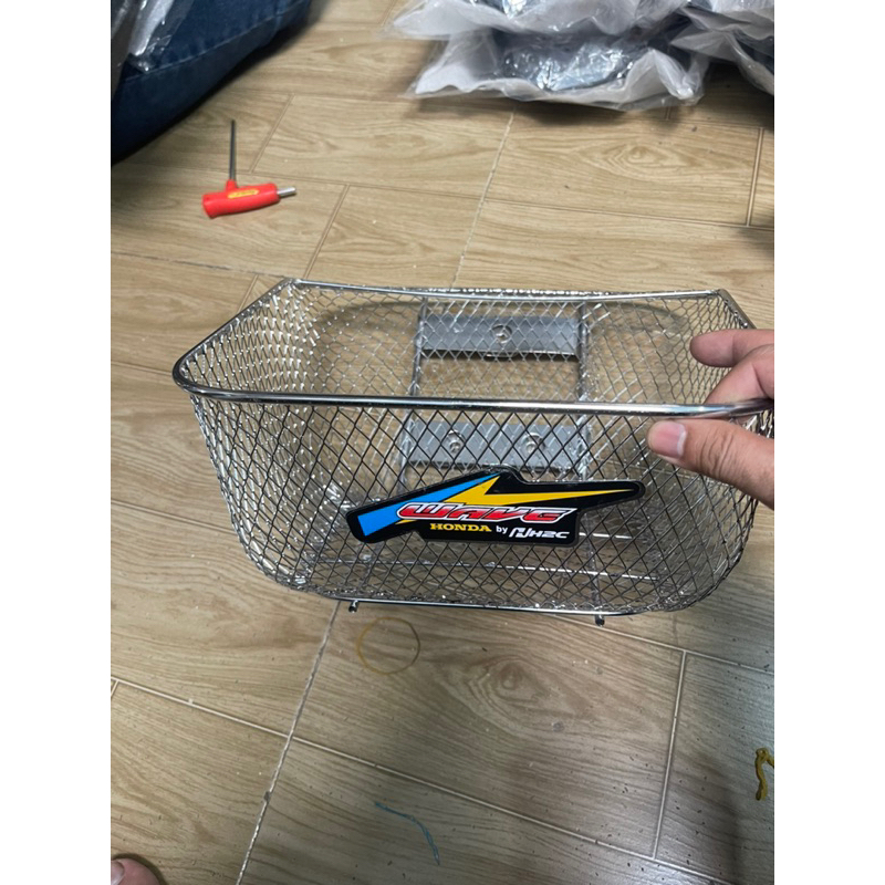Rổ dành cho xe wave nhỏ inox si | Shopee Việt Nam