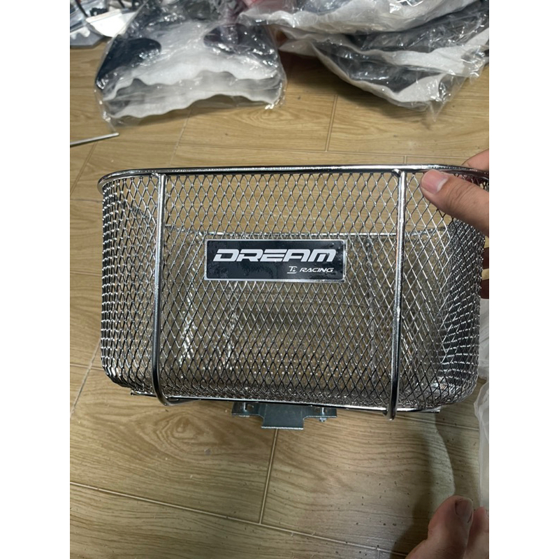 Rổ trước dream inox si ( xe có baga trước như dream sẽ lắp được ...