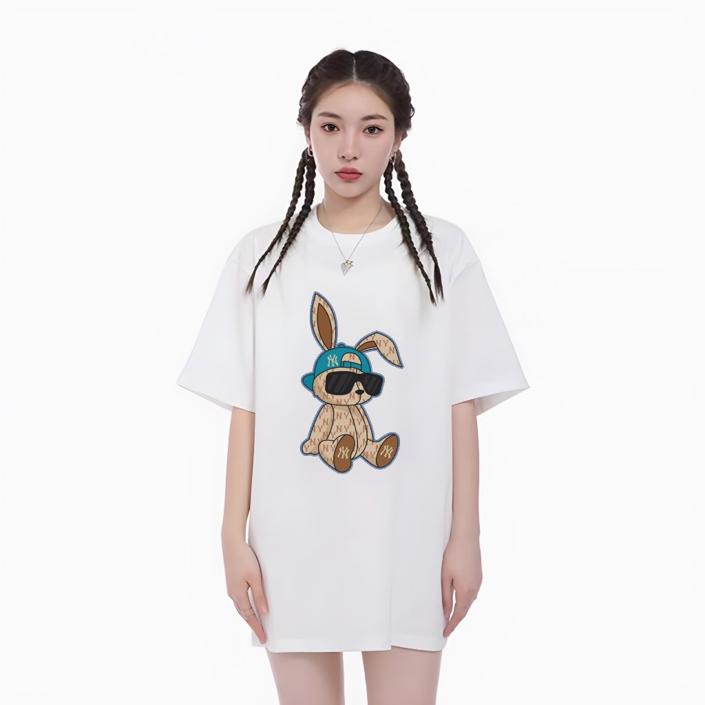 [VẢI 250 GSM] Áo Thun NY Thỏ Rabbit Đội Mũ Form Unisex Unim Store 100% Cotton Cao Cấp Hottrend - AP13