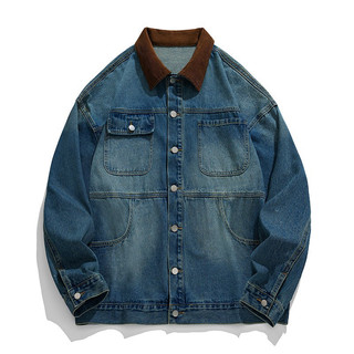 Áo Khoác Jeans Nam Nữ From Rộng, Màu Wash Cao Cấp Thời Trang Unisex