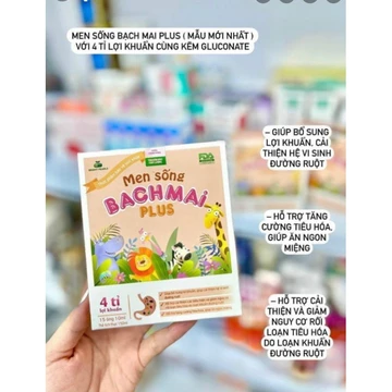 men sống bạch mai plus.enzym tiêu hóa ( mẫu mới nhất )