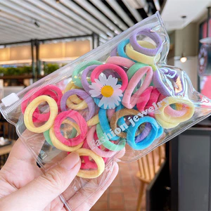 Set 50 chun buộc tóc nhiều màu cho bé Gái