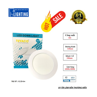 Đèn LED Âm Trần Siêu Mỏng Tuvaco 6W 9W 12W 18W | Đèn Âm Trần Ánh Sáng Trắng & Vàng, Tiết Kiệm Điện, BH 1 Năm