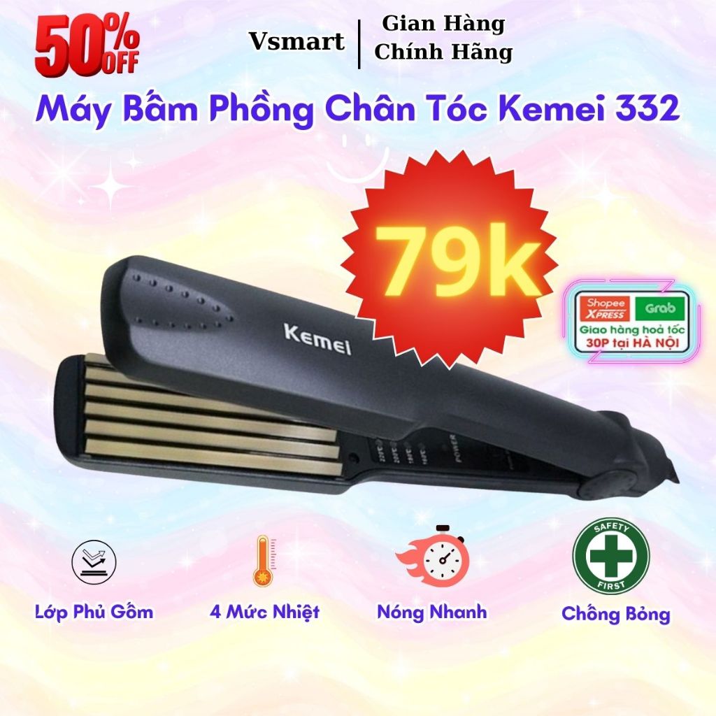 Máy uốn tóc tự động, Máy làm xoăn chính hãng tích hợp Ion âm bảo vệ tóc, chống bỏng, giữ nếp lâu, Máy uốn xoăn làm sóng