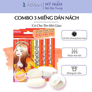 [Có che tên] Combo miếng dán thấm hút dán dưới nách áo Ova, tấm lót siêu mỏng ngăn đổ mồ hôi, hạn chế mùi hôi nách.