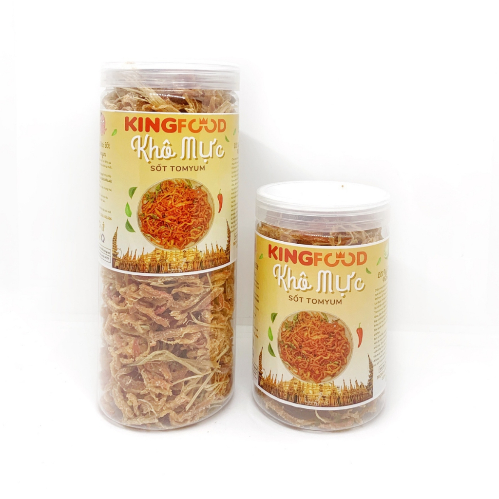 Khô Mực Sợi Sốt Chanh Vị Thái Tomyum 300-1000Gr | Khô Mực Ăn Vặt KingFood