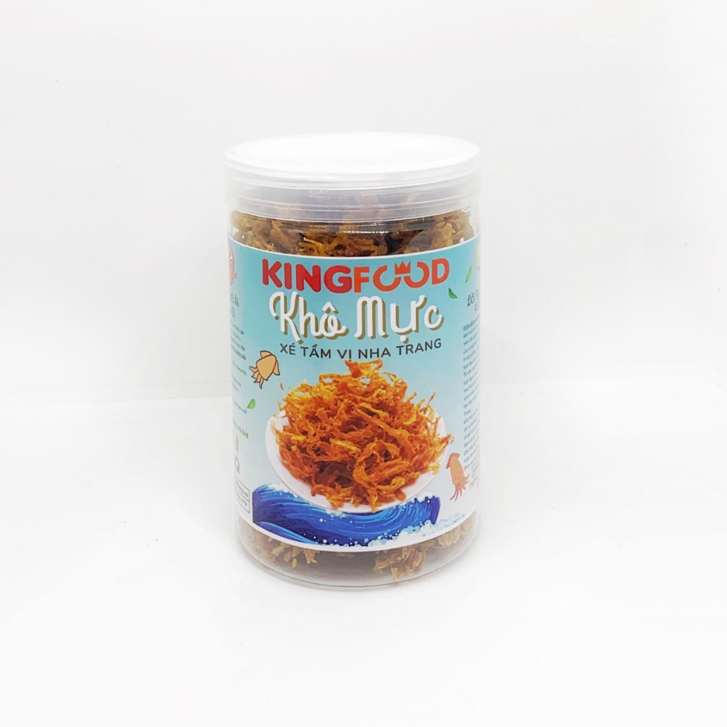 Khô Mực Xé Tẩm Vị Đặc Sản Nha Trang 300-500Gr | Khô Mực Ăn Vặt KingFood