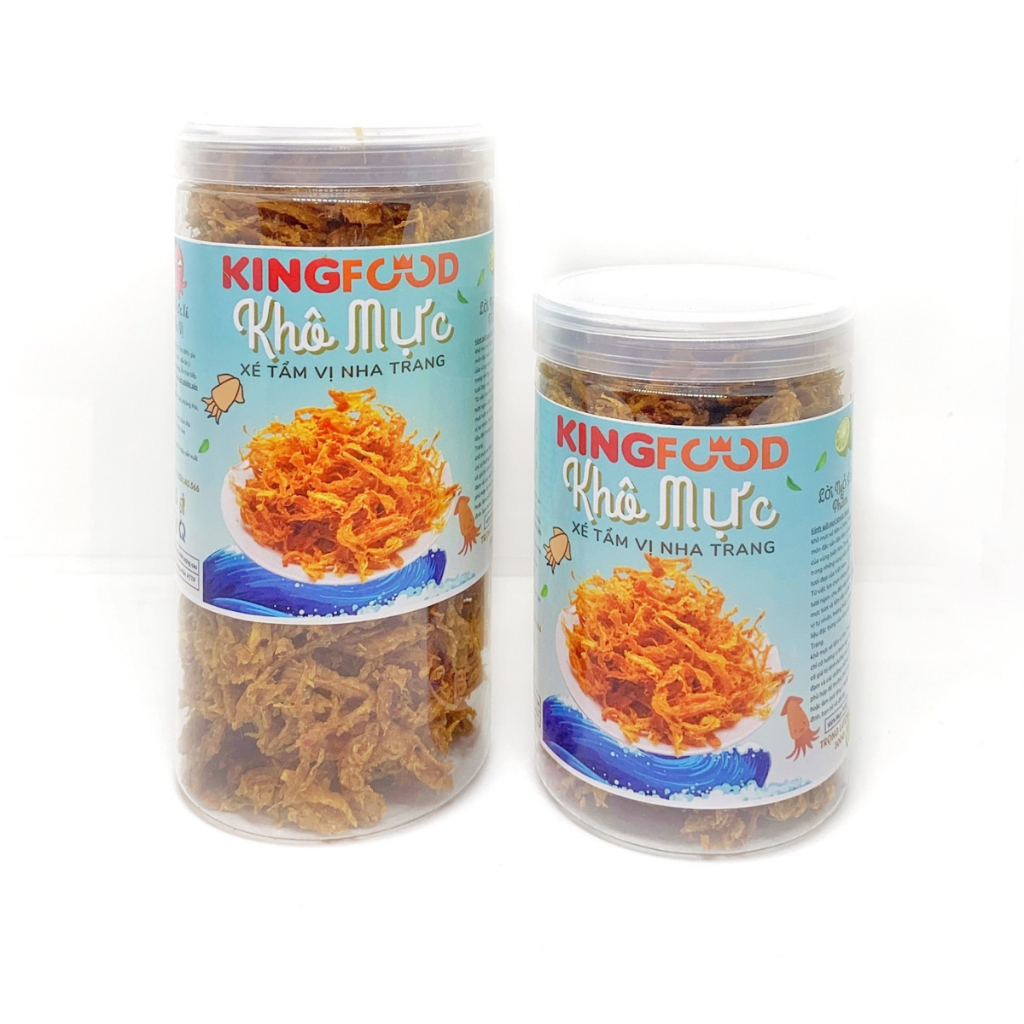 Khô Mực Xé Tẩm Vị Đặc Sản Nha Trang 300-500Gr | Khô Mực Ăn Vặt KingFood