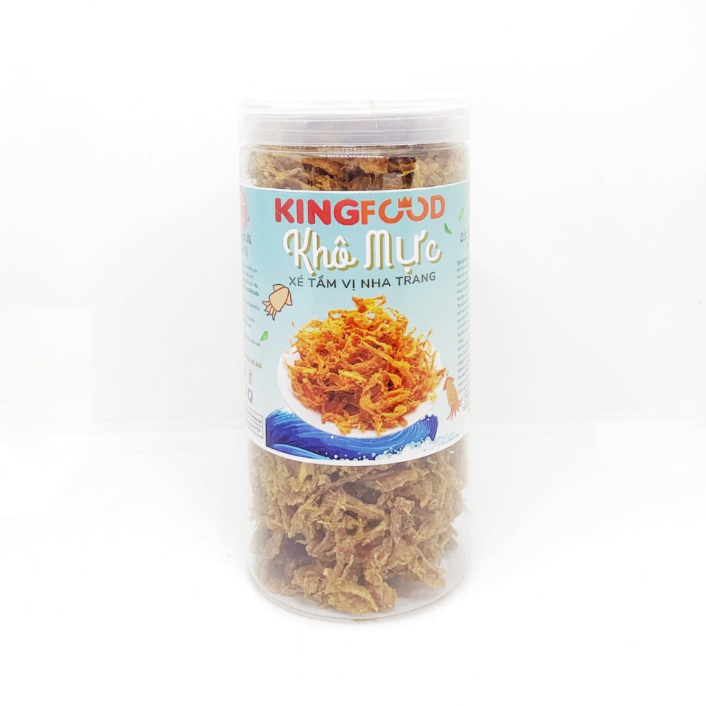Khô Mực Xé Tẩm Vị Đặc Sản Nha Trang 300-500Gr | Khô Mực Ăn Vặt KingFood