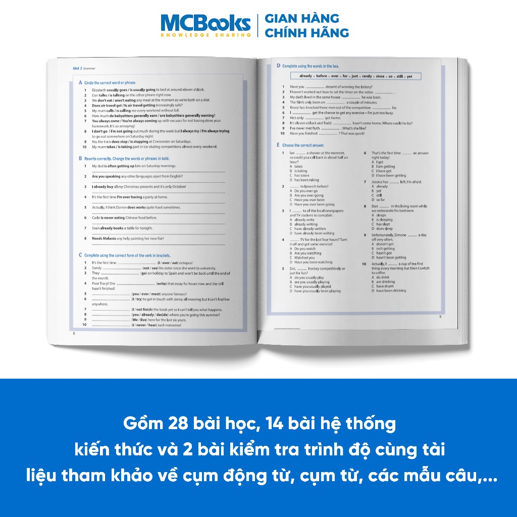 Sách - Destination B2 Grammar and Vocabulary Tặng Audio và bài tập thực hành MCBooks