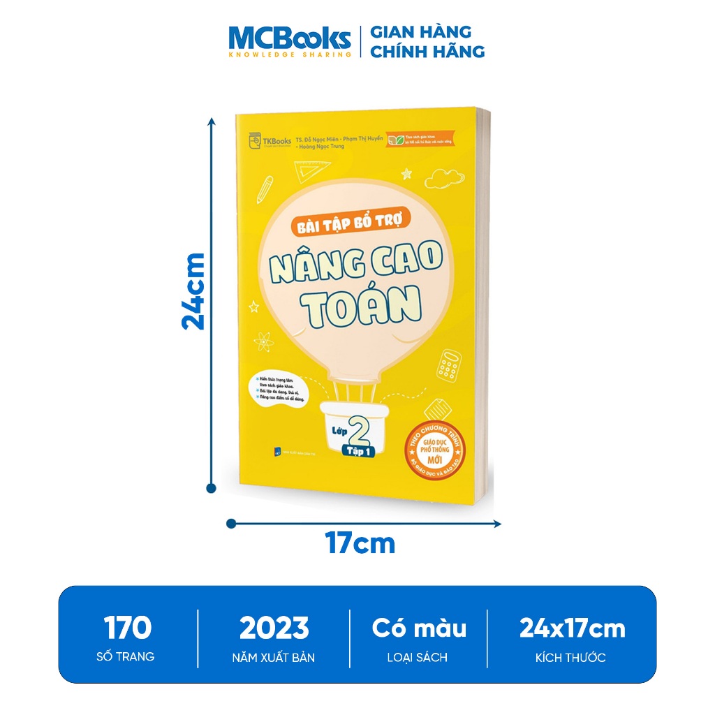 Sách - Combo Bài tập bổ trợ nâng cao Toán lớp 2