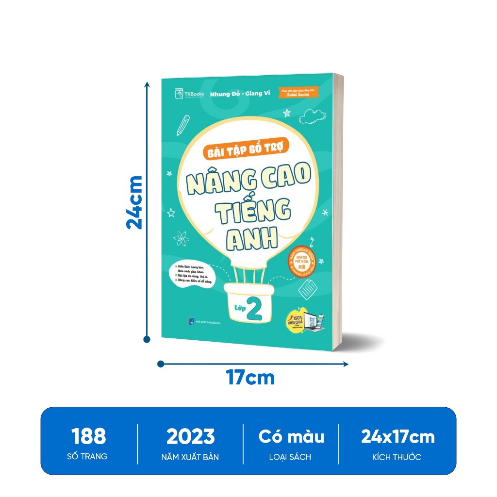 Sách - Bài tập bổ trợ nâng cao tiếng Anh lớp 2 - Theo Chương Trình Sách Giáo Khoa