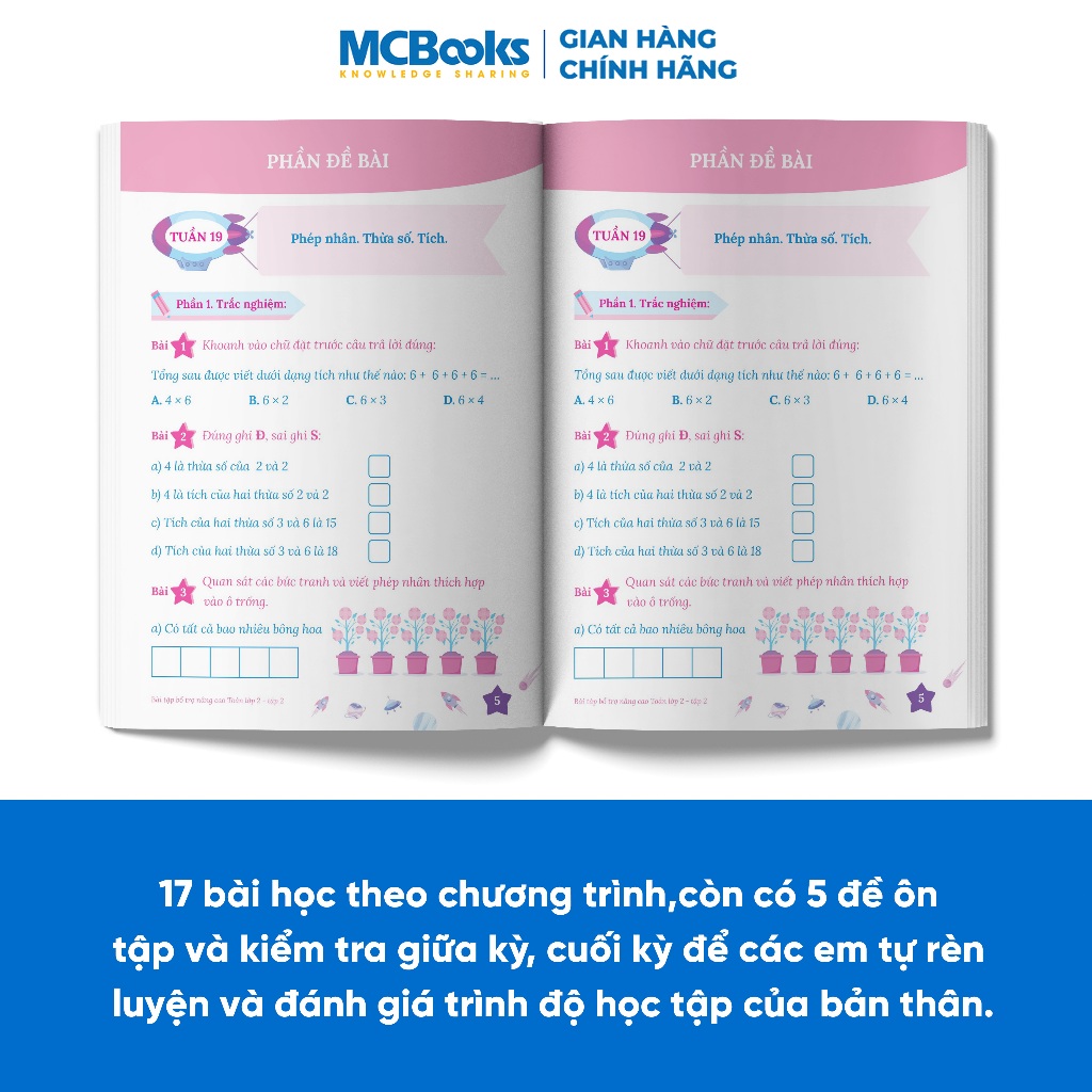 Sách - Combo Bài tập bổ trợ nâng cao Toán lớp 2