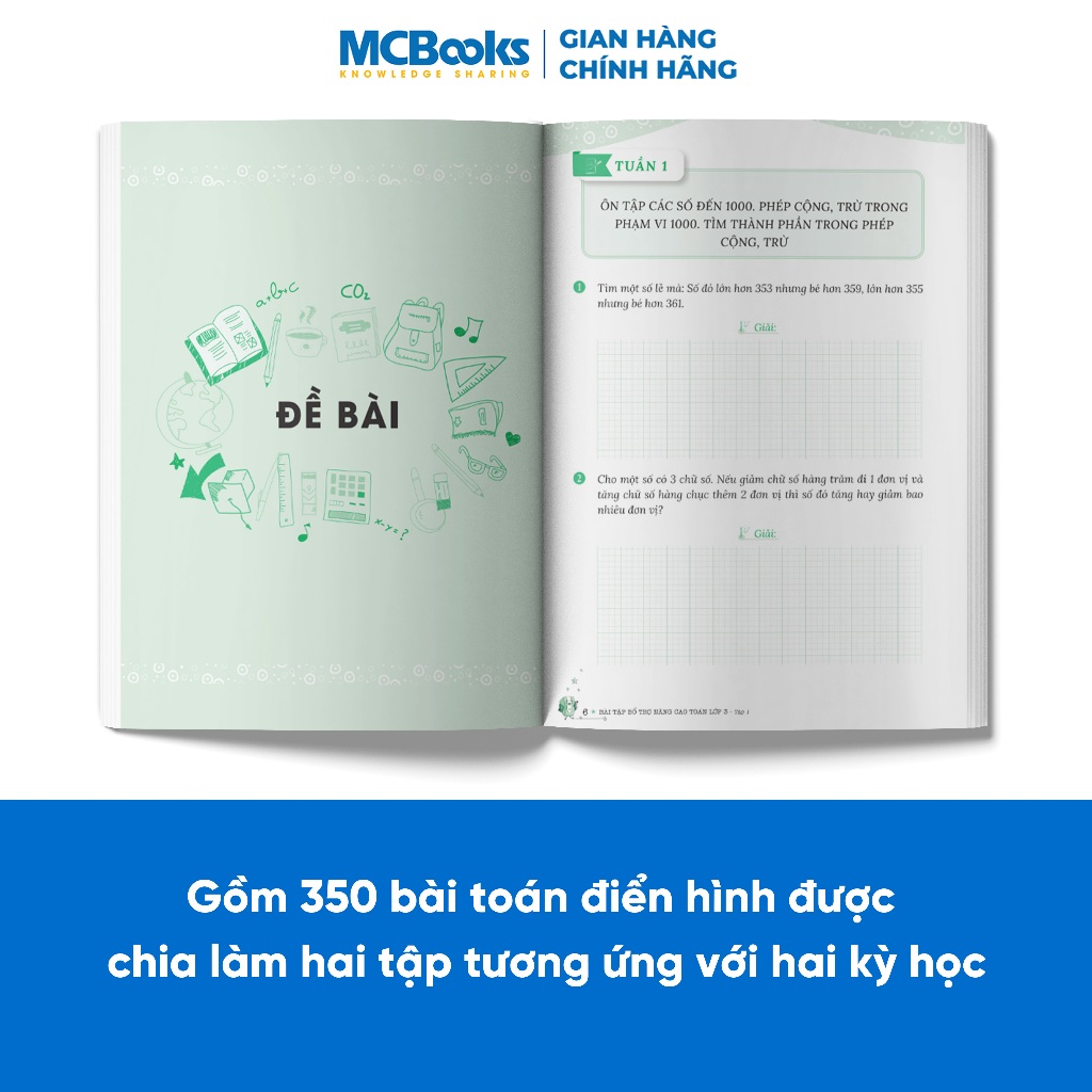 Sách -  Combo Bài tập bổ trợ nâng cao Toán lớp 3