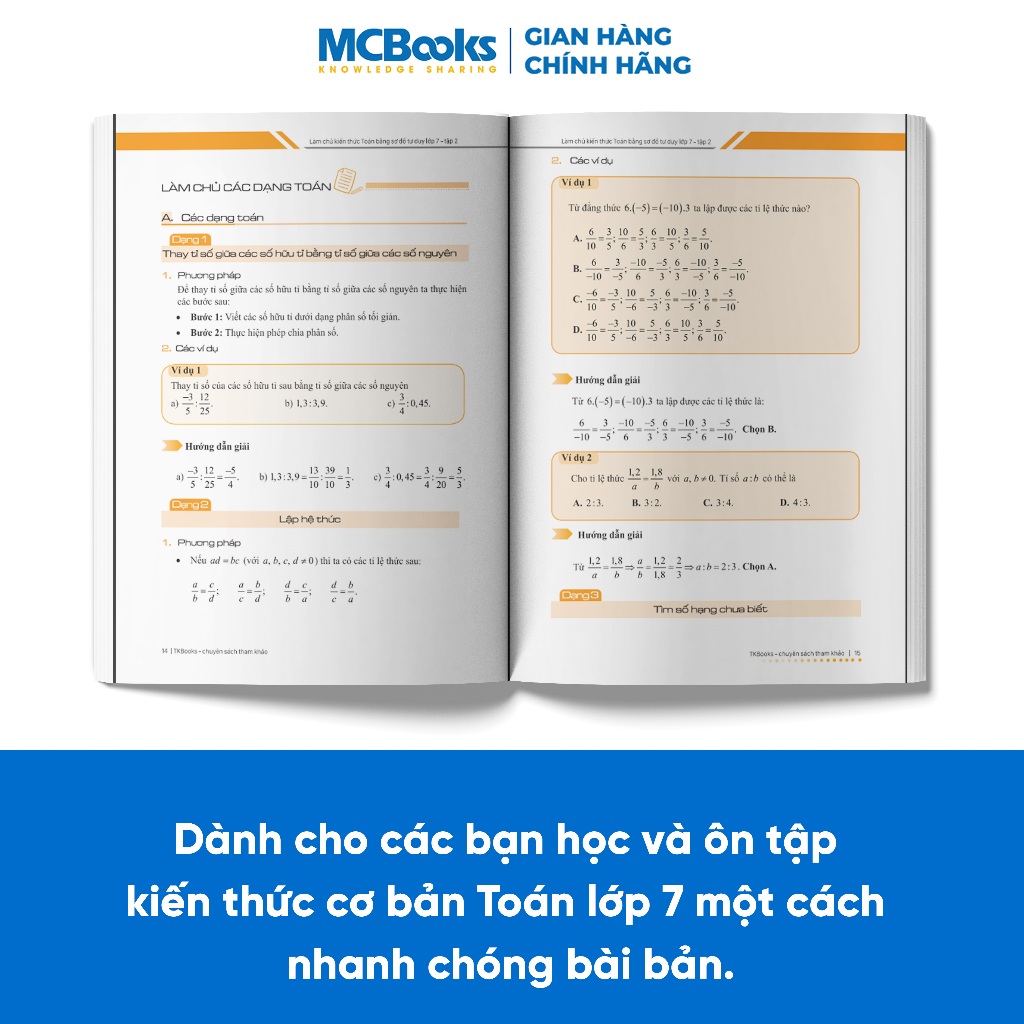 Sách - Combo Làm chủ kiến thức Toán bằng sơ đồ tư duy – Lớp 7