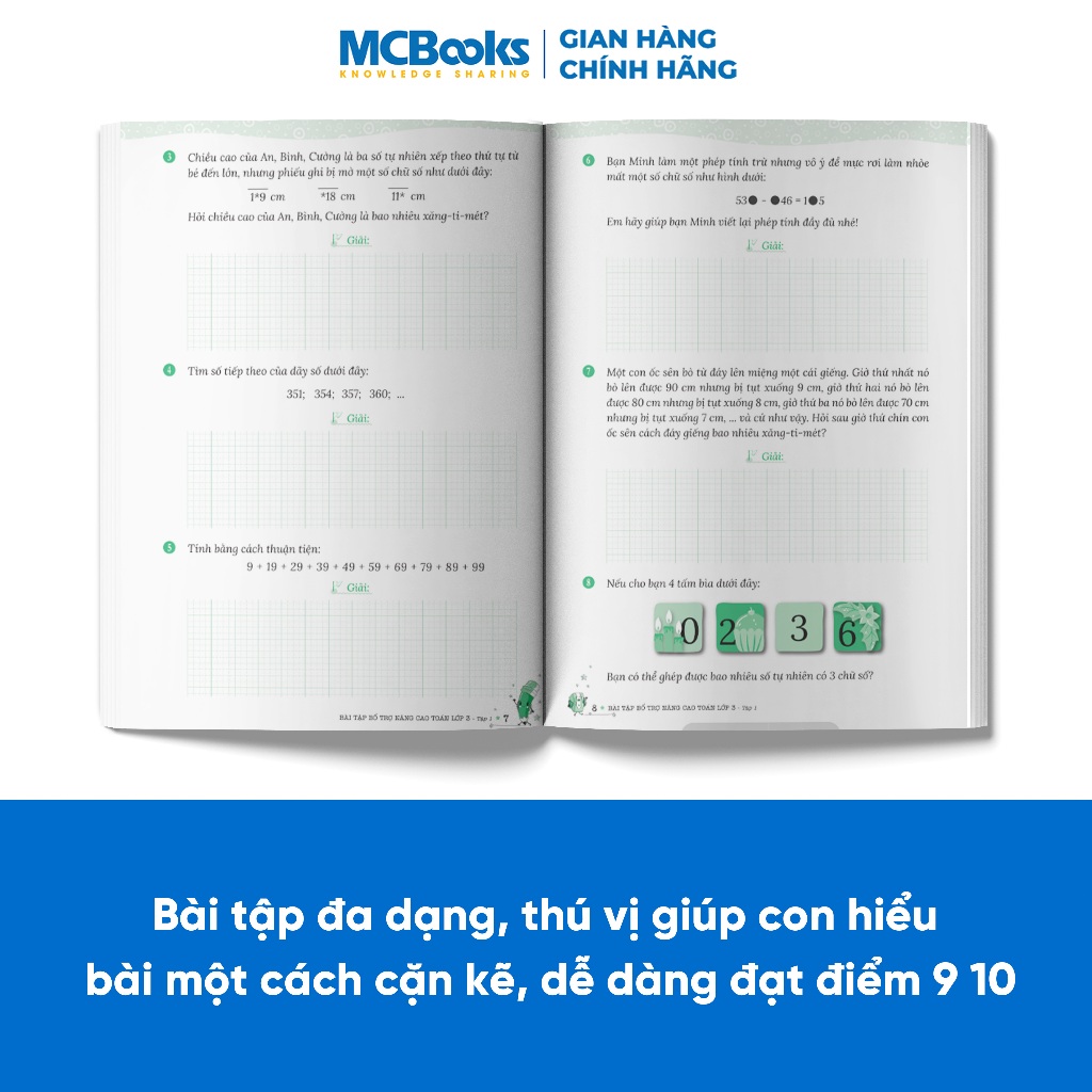 Sách -  Combo Bài tập bổ trợ nâng cao Toán lớp 3