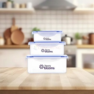 [HB GIFT] Hộp đựng thực phẩm Henry Blooms (Set 3 hộp)