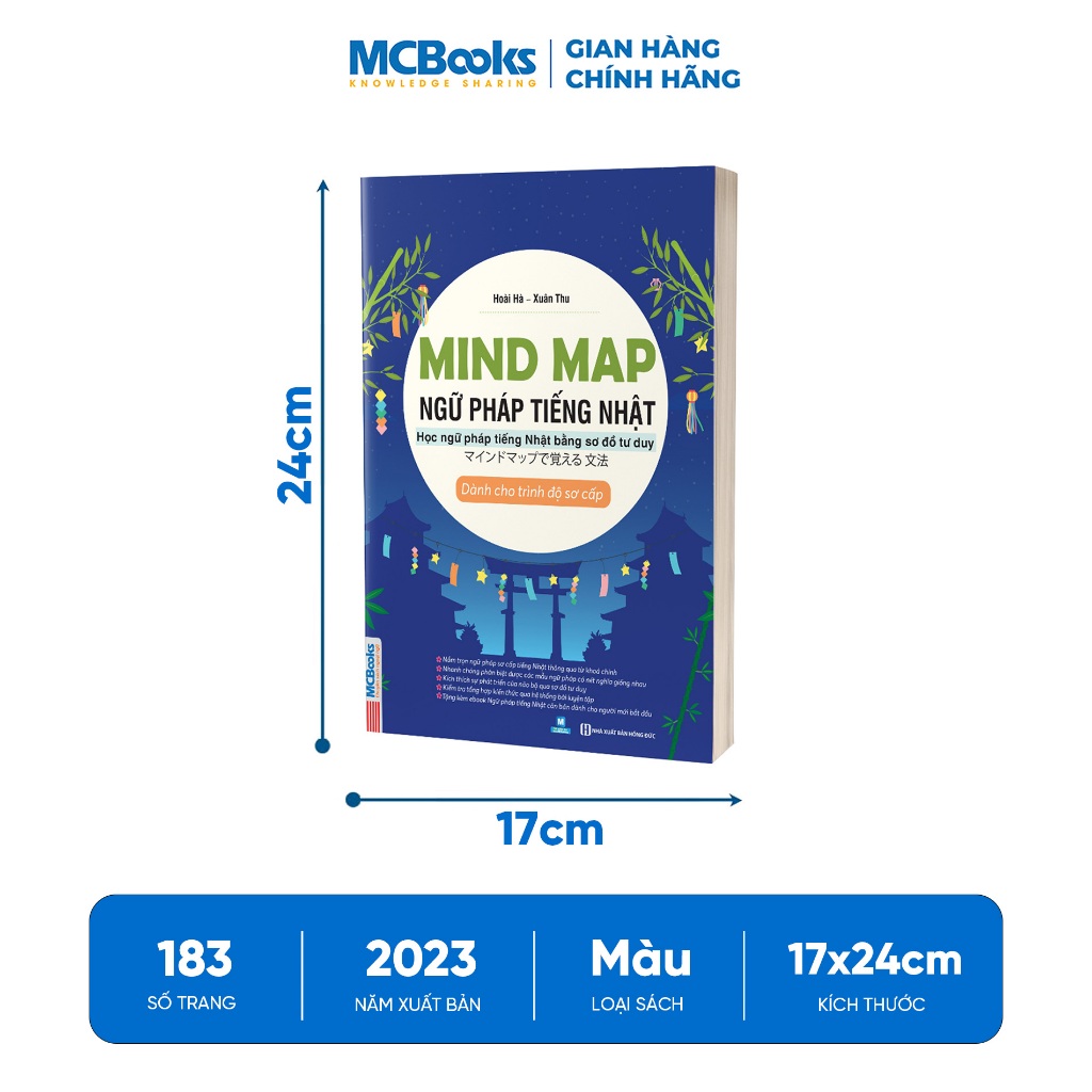 Sách - Mindmap Ngữ pháp tiếng Nhật - Học ngữ pháp tiếng Nhật bằng sơ đồ tư duy - Dành cho trình độ sơ cấp