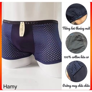Hộp 4 Quần Sịp Đùi Nam Muji Thông Hơi Xuất Nhật ,Mặc Cực Thoáng Mát