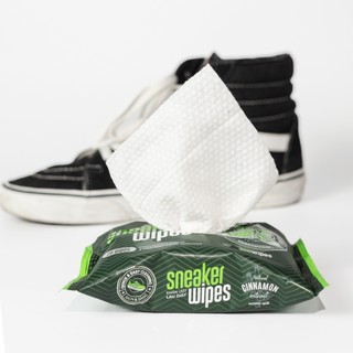 Combo 03 gói Khăn giấy ướt lau giày thể thao cấp tốc Sneaker EcoWipes gói 25 tờ hương quế khử mùi