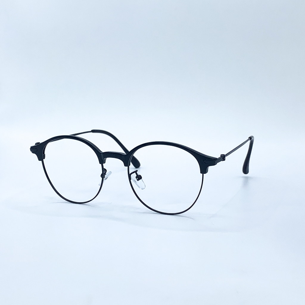 Gọng Kính Cận, Giả Cận Mắt Tròn Thời Trang LemonEyewear Kim Loại LE2736