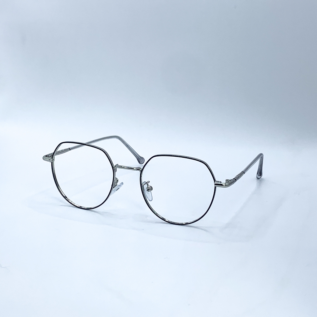 Gọng Kính Cận Mắt Tròn Nam Nữ Thời Trang LemonEyewear Gọng Kim Loại LE2283