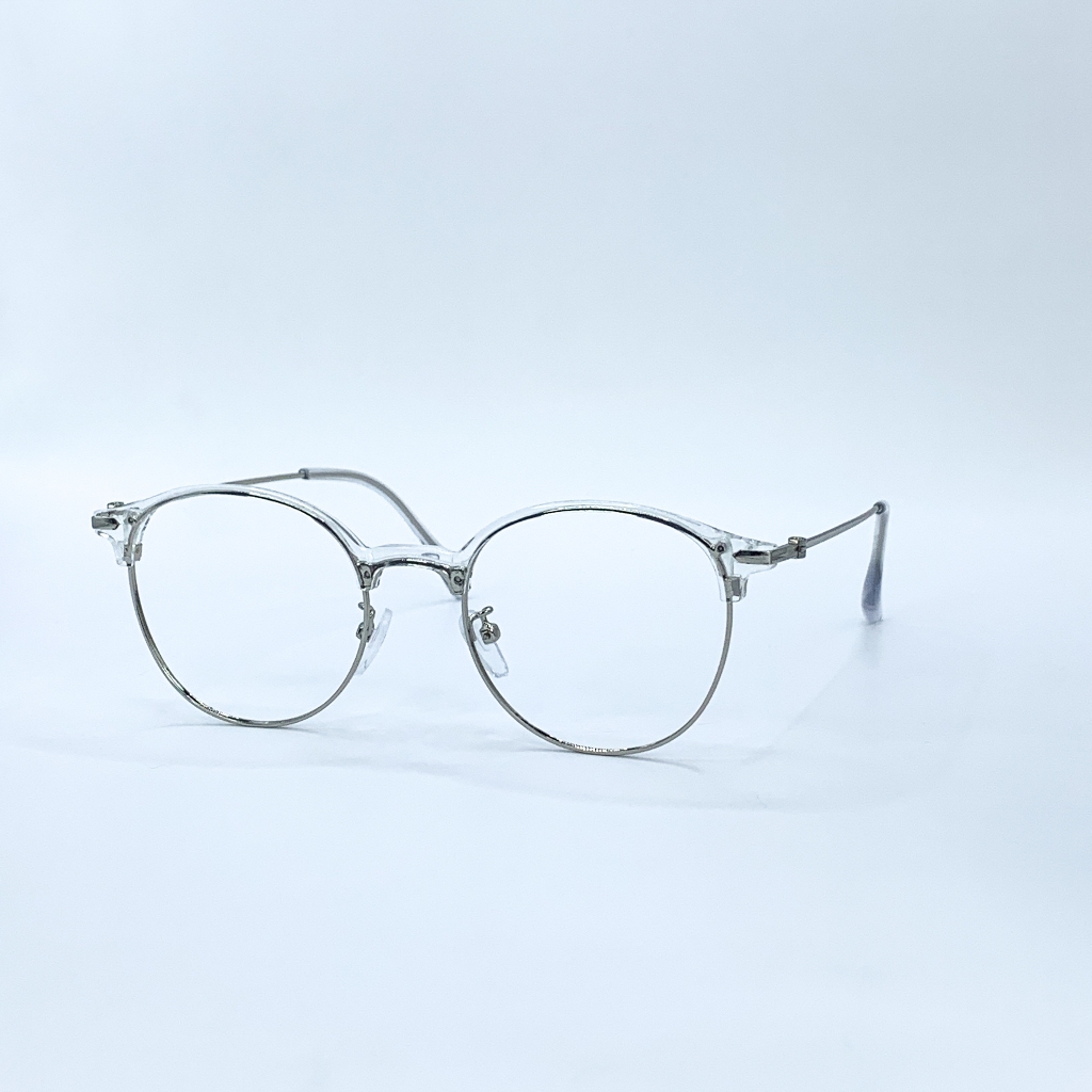 Gọng Kính Cận, Giả Cận Mắt Tròn Thời Trang LemonEyewear Kim Loại LE2736