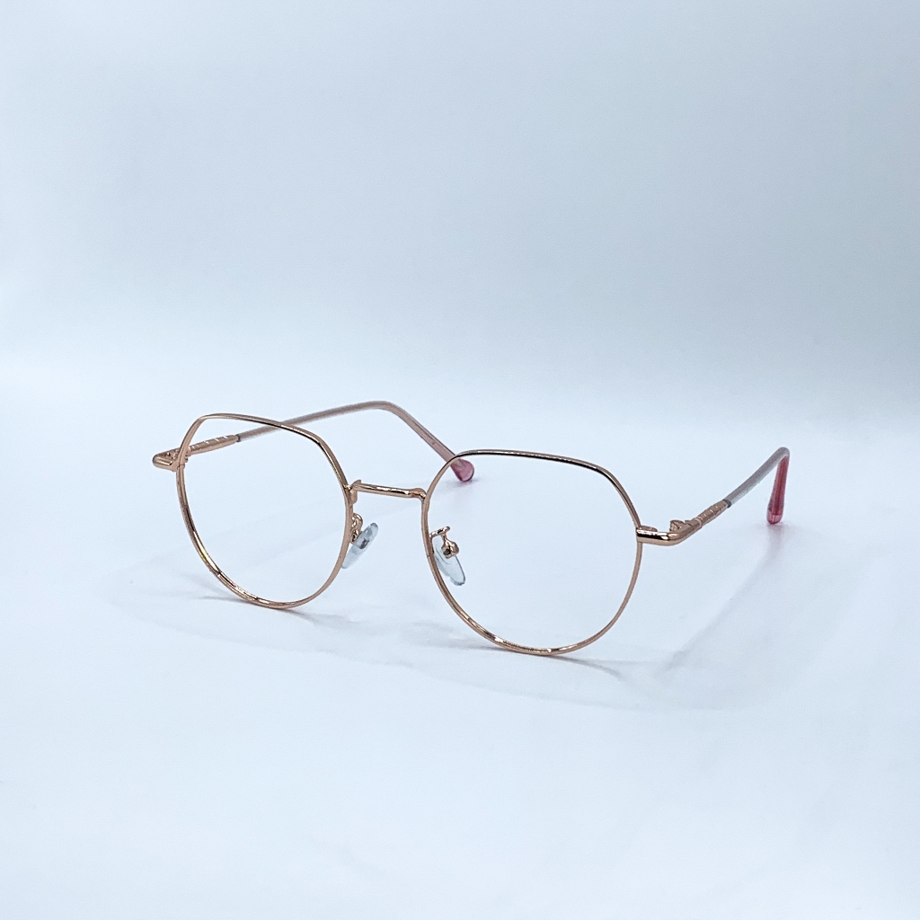 Gọng Kính Cận Mắt Tròn Nam Nữ Thời Trang LemonEyewear Gọng Kim Loại LE2283
