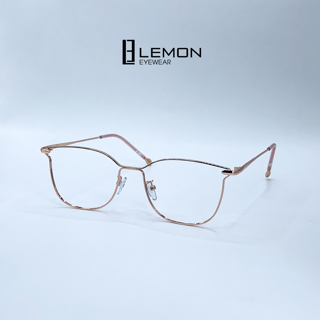 Gọng Kính Mắt Mèo, Mắt Cánh Tiên Thời Trang LemonEyewear Gọng Kim Loại LE72835