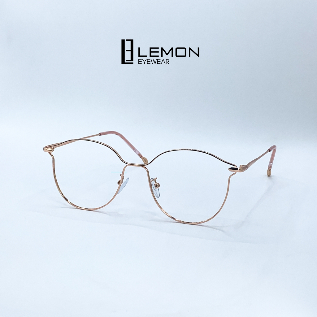 Gọng Kính Mắt Mèo, Mắt Cánh Tiên Thời Trang LemonEyewear Gọng Kim Loại LE72836