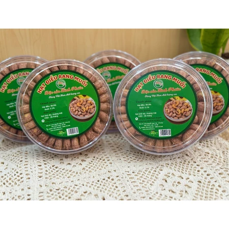 Hạt điều rang muối Bình Phước xếp hoa đẹp xuất khẩu hàng A cồ to ngon giòn thơm rang mới đều hạt