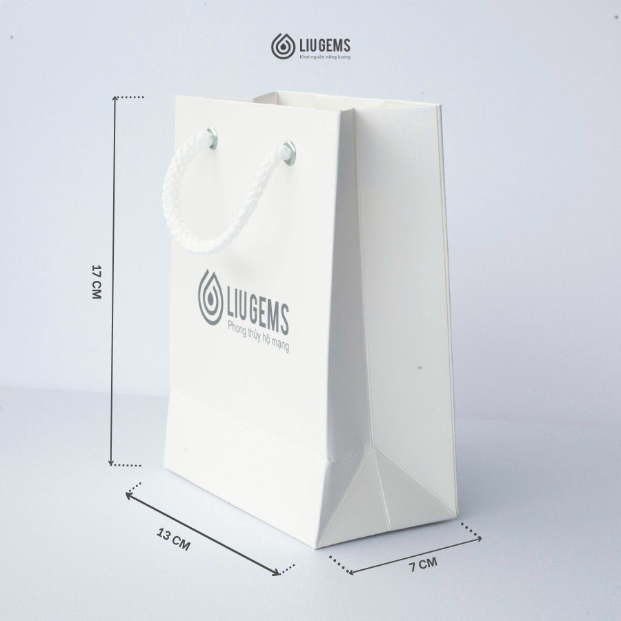 Túi Giấy Có Quai Cao Cấp Đựng Quà Tặng Bộ Trang Sức Liugems Sang Trọng PK10