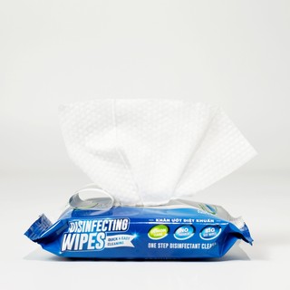 Túi 10 gói khăn ướt diệt khuẩn EcoWipes 20 tờ hương chanh sả