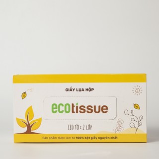 Combo 05 hộp khăn giấy rút hộp giấy ăn 3 màu cao cấp EcoWipes 180 tờ không bụi vụn