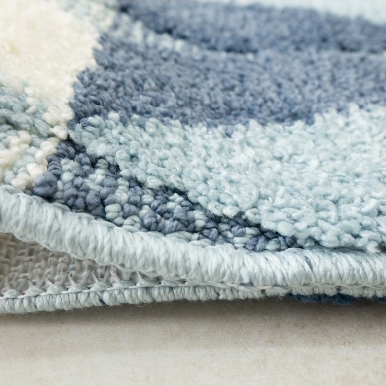 Thảm Cotton Len Dập Vân Nổi Ziczac Ra Vào Cửa Căn Hộ