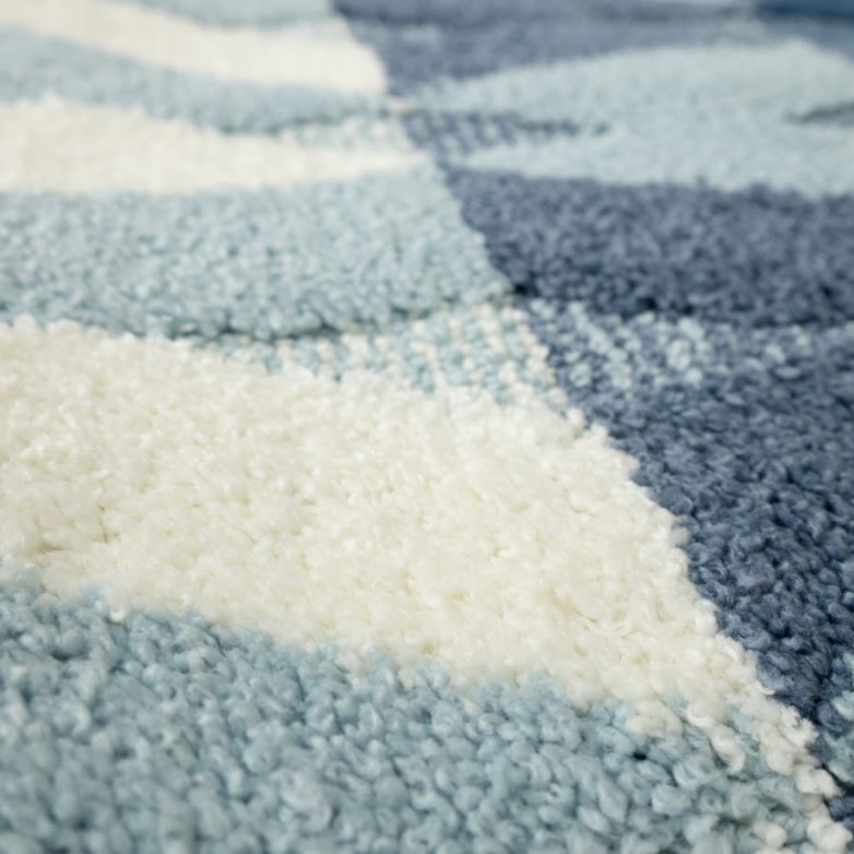 Thảm Cotton Len Dập Vân Nổi Ziczac Ra Vào Cửa Căn Hộ