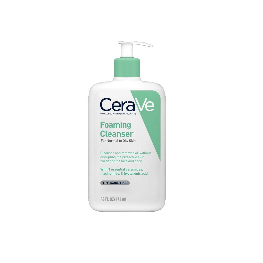 Ảnh Sữa Rửa Mặt CeraVe Foaming Cleanser Giúp Làm Sạch Sâu Dành Cho Da Dầu 473ml 3