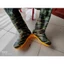 Ủng yếm lội nước Hoa San màu xanh size 38-43, ủng yếm liền quần đế cứng
