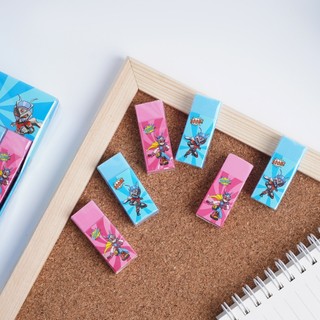 Combo 3 chiếc gôm tẩy bút chì 2B MONDEZ, gôm tẩy siêu nhân sạch ít vụn không mòn giấy an toàn cho học sinh M20004